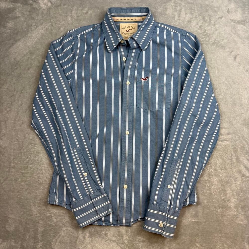 Hollister-co Men's Blue Shirt